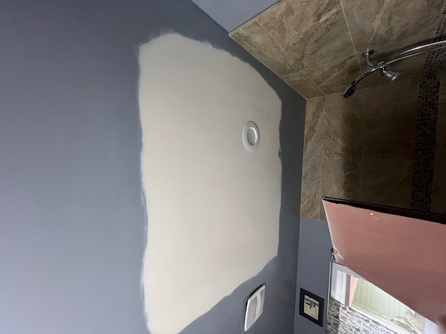 drywall patch in the ceiling