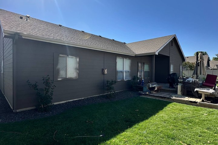 exterior painting on a home in Meridian, Idaho